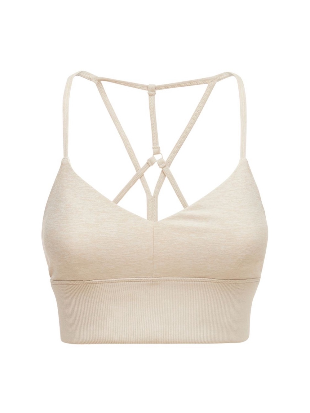 ALO Yoga Alosoft Lavish Bra Top In Beige